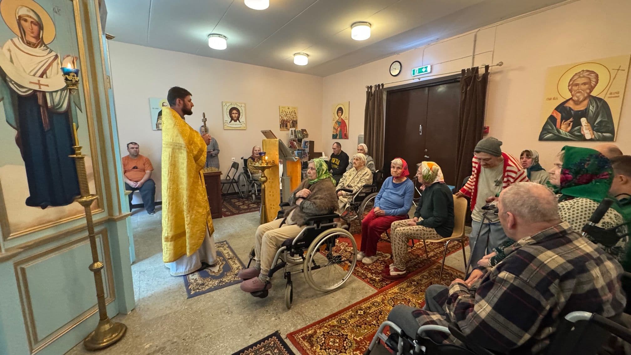 Jumaliku Liturgia pühale peaingel Miikaeli kirikus Narva-Jõesuu Hooldekodu juures