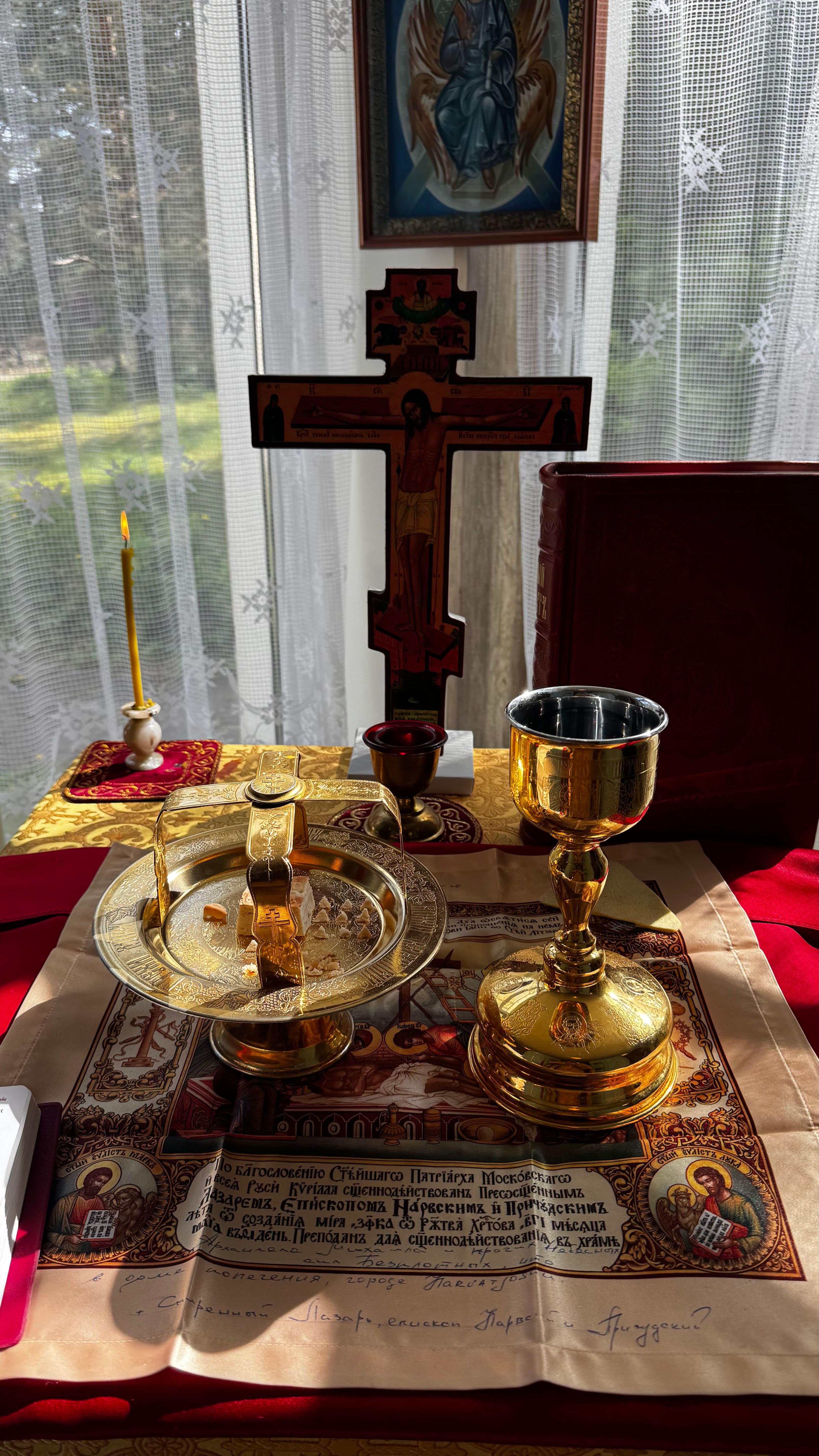 Jumaliku Liturgia pühale peaingel Miikaeli kirikus Narva-Jõesuu Hooldekodu juures