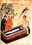 Жены-мироносицы у Гроба Господня